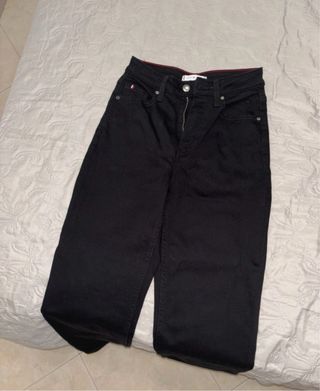 Jeans dritti neri Tommy Hilfiger