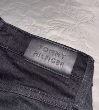 Jeans dritti neri Tommy Hilfiger