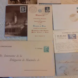 Lotto 37 Pezzi Storia Postale Spagna. 1850-1988.