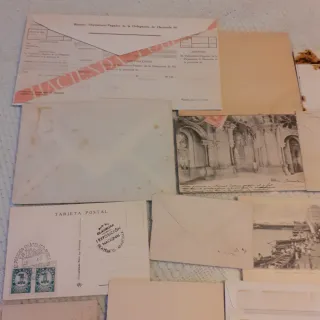 Lotto 37 Pezzi Storia Postale Spagna. 1850-1988.