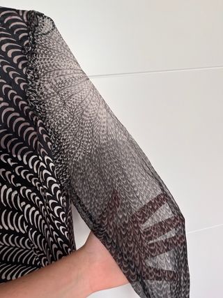 Camisa Mariella Rosati Blanco y Negro