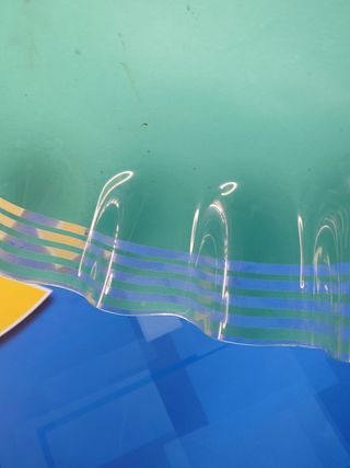 curiosa Lámpara de techo cristal verde 43 cm. diametro -Iluminación de Techo