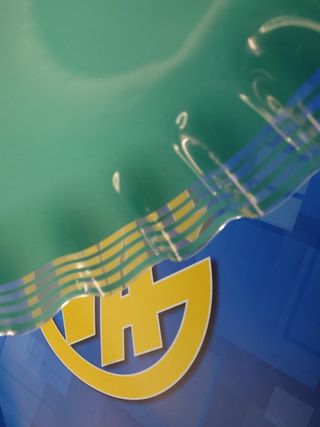 curiosa Lámpara de techo cristal verde 43 cm. diametro -Iluminación de Techo