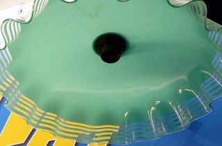 curiosa Lámpara de techo cristal verde 43 cm. diametro -Iluminación de Techo