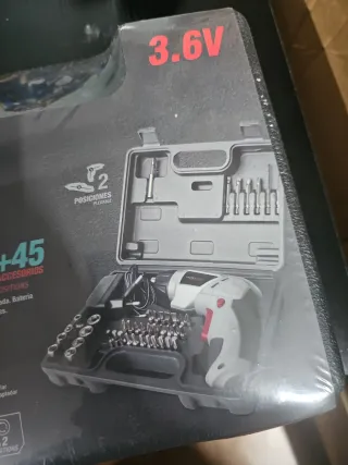 Atornillador WÖRGGRIP 3.6V + 45 Accesorios