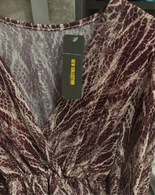 Abito leggero fantasia marrone