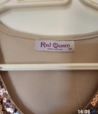 Vestito donna Red Queen paillettes