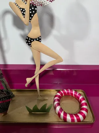 Colgador joyero palmera con figura