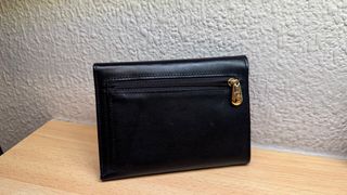 Billetero monedero piel azul marino Carla Sade