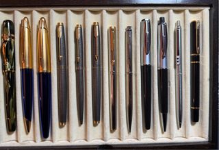 Collezione penne di lusso incluso espositore Omas