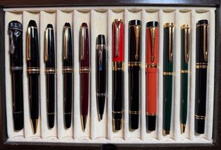 Collezione penne di lusso incluso espositore Omas