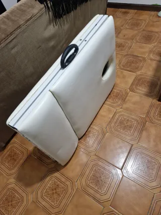 Maca de massagem dobrável branca
