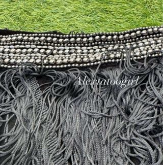 Falda Zara flecos XS