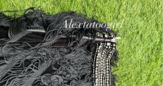 Falda Zara flecos XS