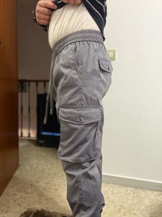 Pantalones cargo grises de trabajo