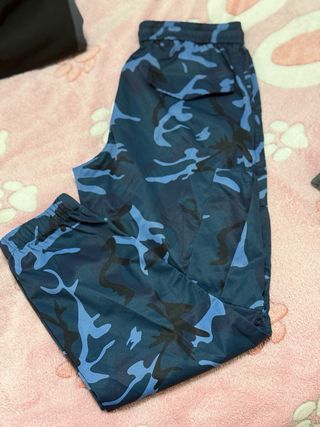 Pantalones Cargo Camuflaje Azul