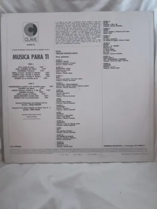 2x Vinilos - MÚSICA PARA TI y MÚSICA PARA TI / 2