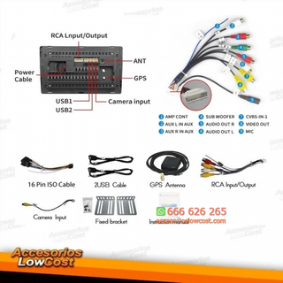 Radio de Coche 2 DIN, Radio de Coche con Pantalla