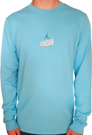 Camiseta Jordan Flight Club Manga Larga Azul.