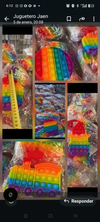 Juguetes Pop It Arcoíris lote de 300 a 0,75