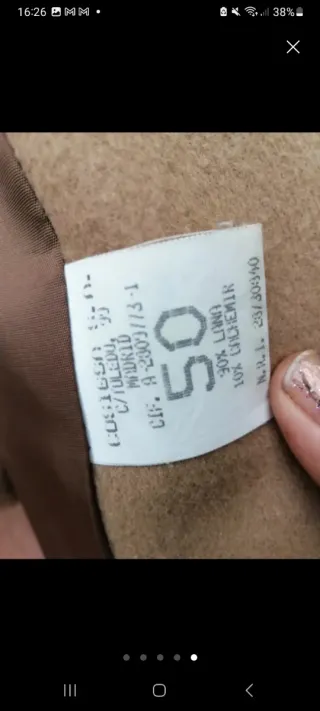 Chaqueta de vestir en tono beige, i