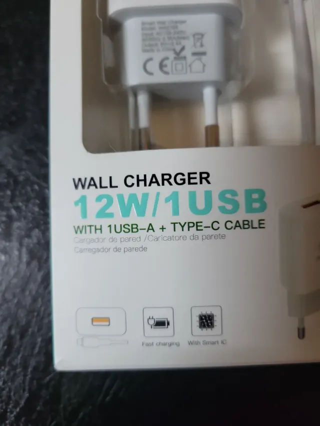 Cargador Ikrea 12W 1 USB + Cable Tipo C