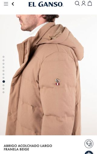 Abrigo El Ganso Beige Hombre