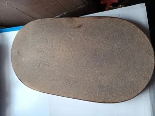 Cuadro Ovalado Jarrón Flores Vintage