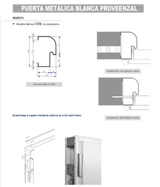 PUERTA METÁLICA PROVENZAL BLANCA
