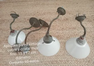 Lámpara flexo cobre antigua