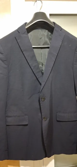 Chaqueta americana Zara Talla 54 XL Azul