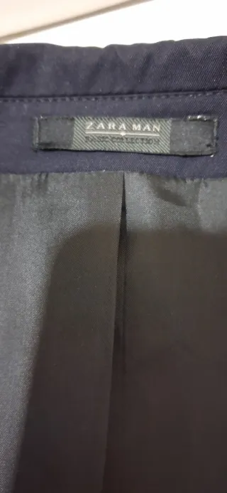 Chaqueta americana Zara Talla 54 XL Azul