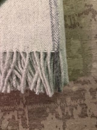 Plaid in pura Lana Vergine Beige/Grigio