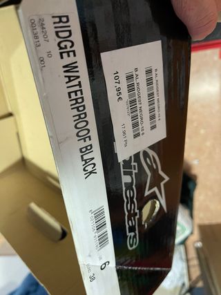 Botas de moto Alpinestars negras talla 38