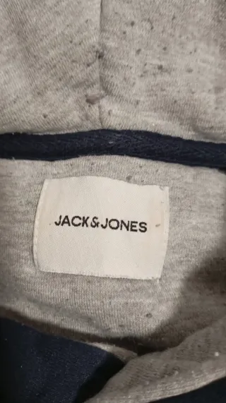 Sudadera Jack & Jones Hombre Azul/Gris/Blanco