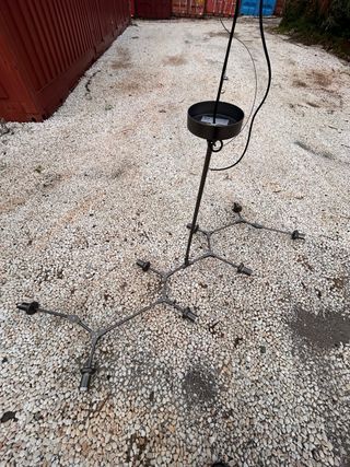 Lámpara colgante comedor cristal y metal