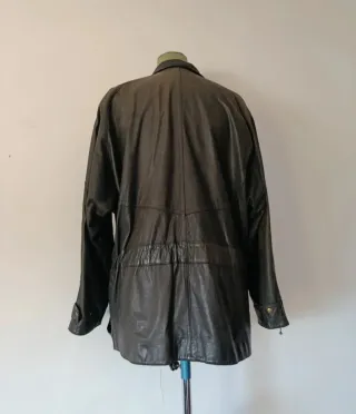 Cappotto Vera Pelle Nero