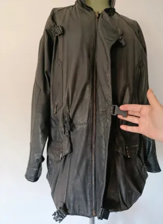 Cappotto Vera Pelle Nero