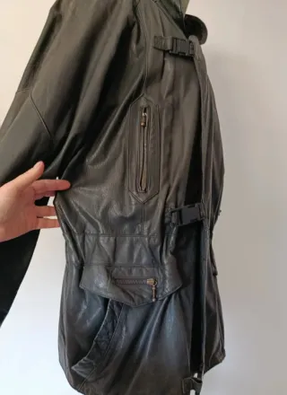 Cappotto Vera Pelle Nero