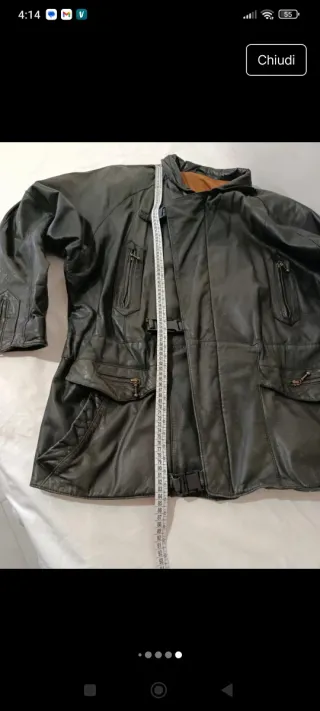 Cappotto Vera Pelle Nero