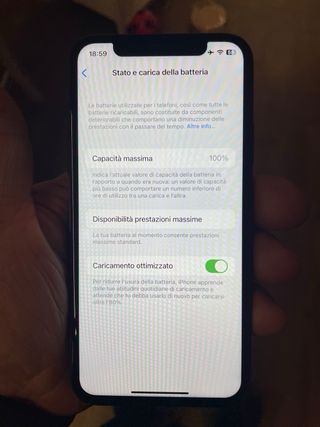iPhone X 64GB 100% Batteria