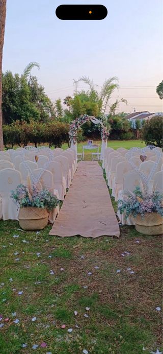 Alfombra de Yute para Bodas