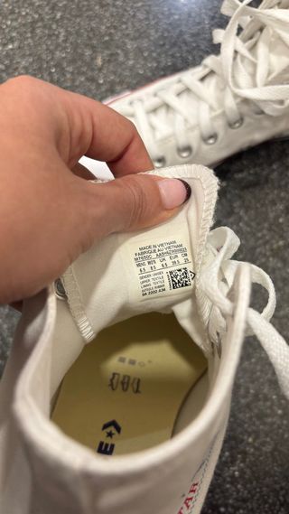 Converse altas blancas talla 39.5