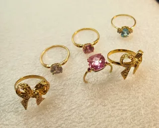 Anillos Joyería Cubana 10k Oro y Piedras