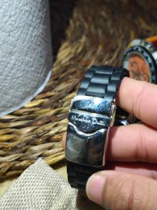 Reloj Massimo Dutti Negro y Plateado