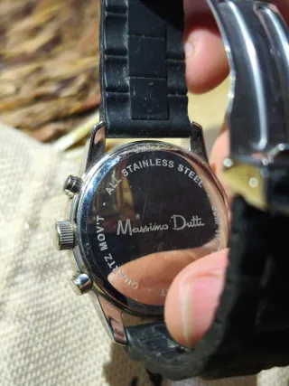 Reloj Massimo Dutti Negro y Plateado