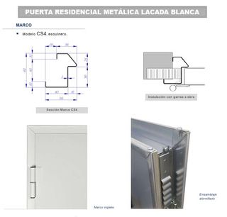 PUERTA METÁLICA EXTERIOR 3C