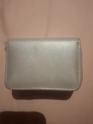 Monedero multi tarjetas plateado