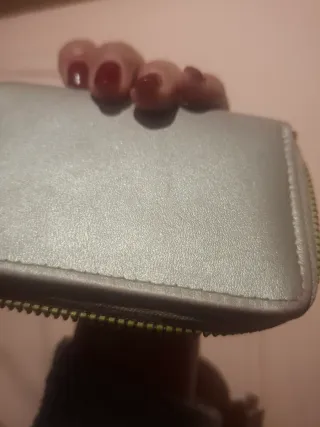 Monedero multi tarjetas plateado