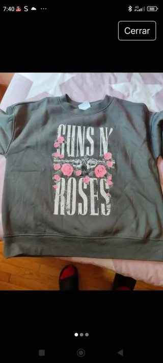 Sudadera Guns N' Roses Talla XS Primark